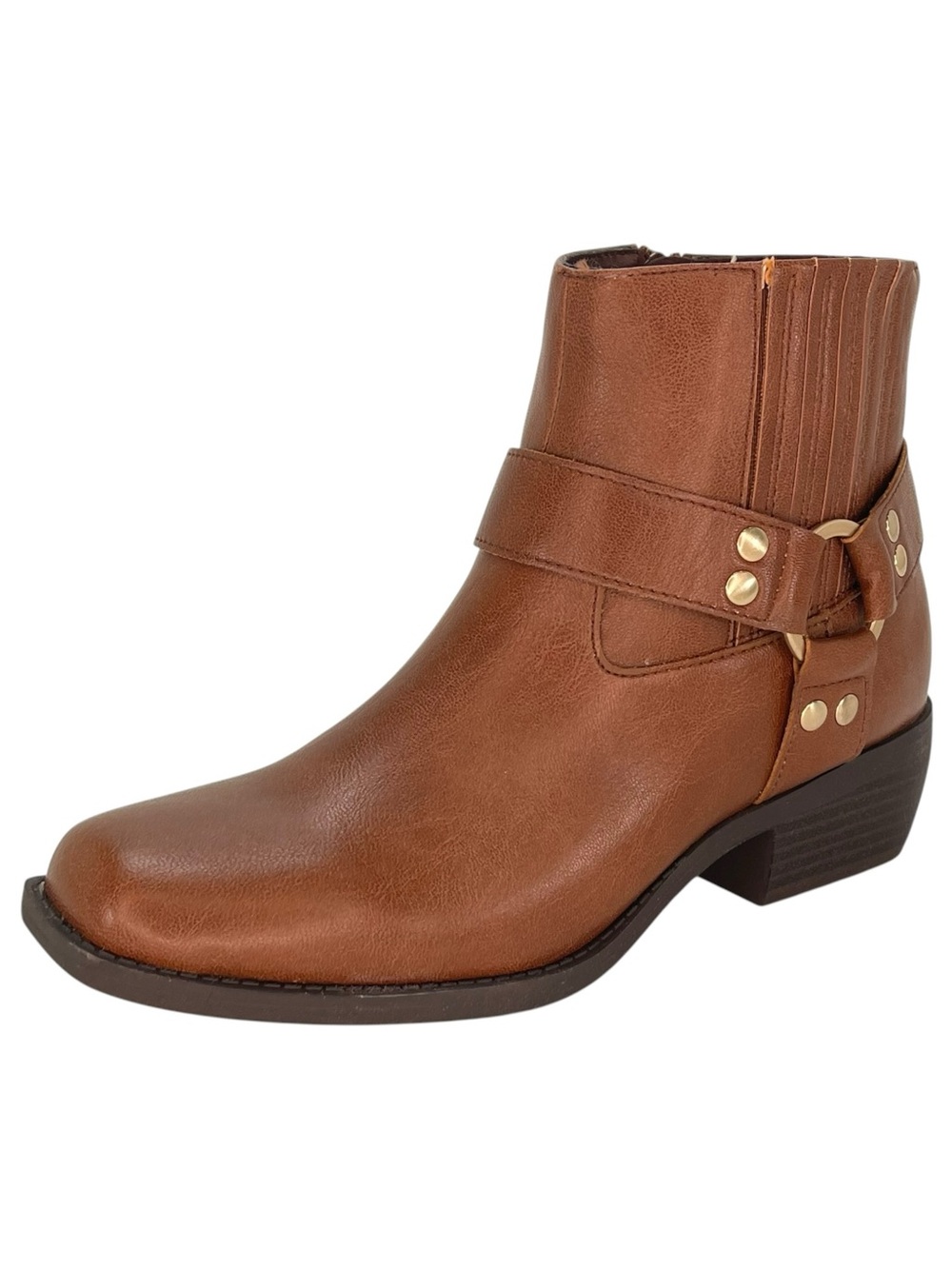 Sun + Stone Westinn Brown faux Leather Womens Ankle Boots Size 6M - Picture 2 of 11